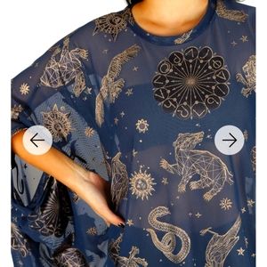 BlackMilk Harry Potter Sheer Super Drape Top Sz Small